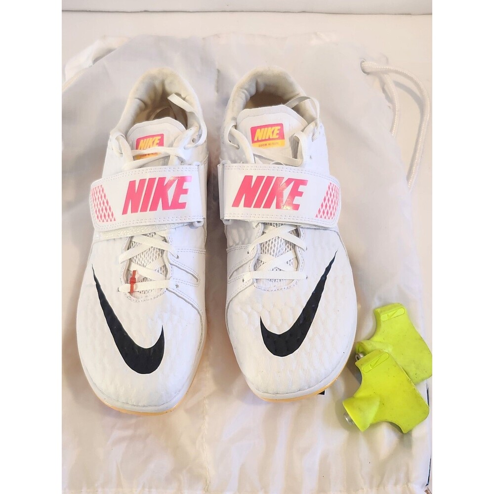 Nike Zoom High Jump HJ Elite Track Field Spikes Men’s Size 9 White 806561-102
